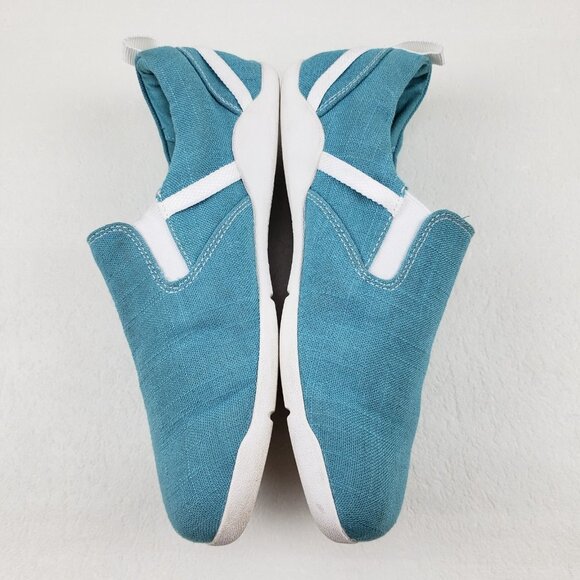 Xero Shoes Aptos Slip On Shoe Women 10 Turquoise Barefoot Minimalist Hemp Casual - Picture 7 of 13